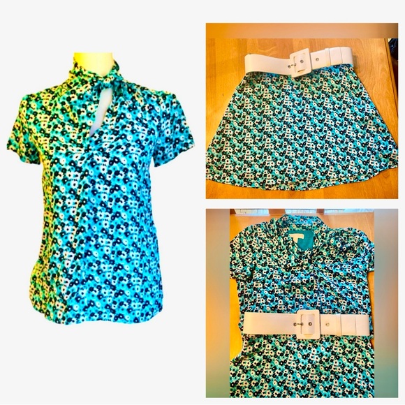 Michael Kors Skirt and Top including White Leather Belt - Picture 1 of 17